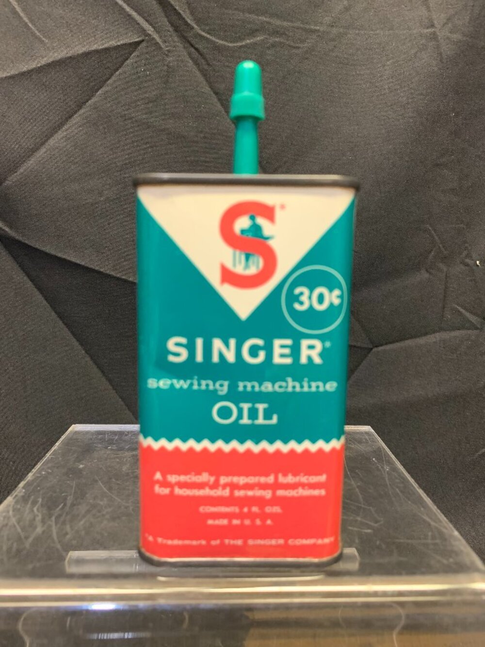 VTG 30 Cent Singer Sewing Machine Oil Can/Tin